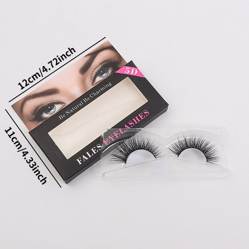 Thick Curling False Eyelashes Wispy Slender Lashes for Women