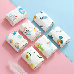 Baby Gauze Square Towel Bib Six Layer Cotton Towel for Children