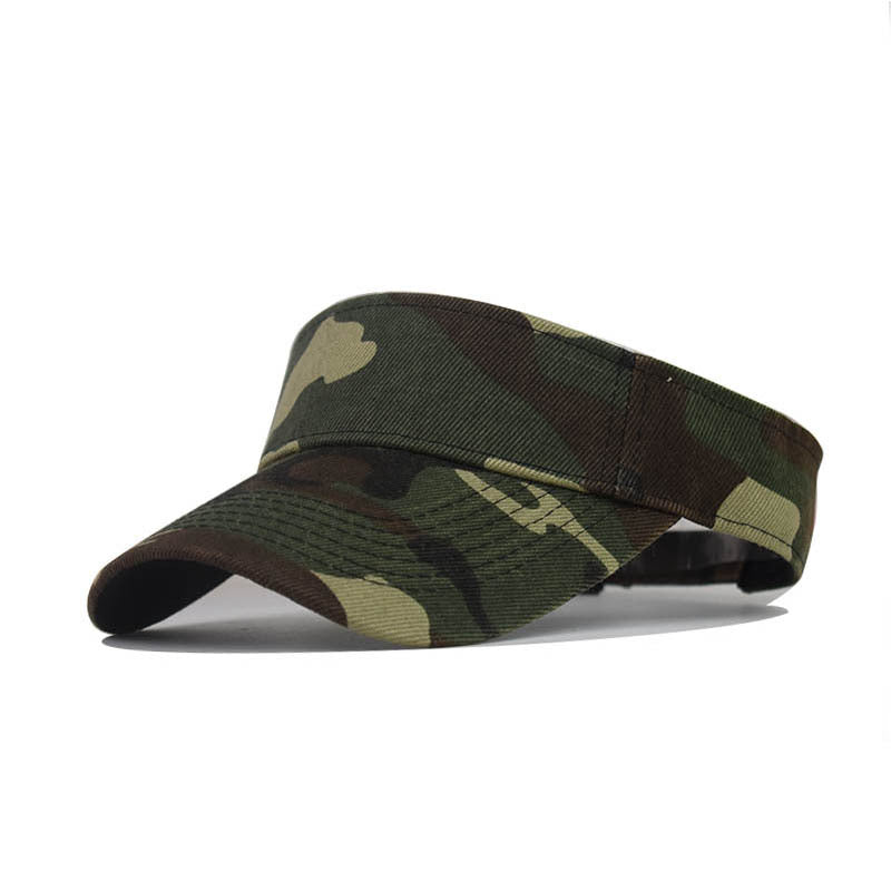 Camouflage Visor Hat UV Protection Sun Beach Cap