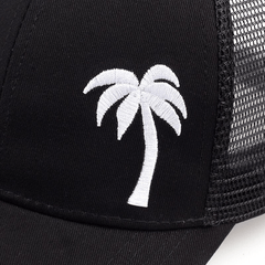 Palm Tree Embroidered Visor Cap - Breathable Baseball Cap