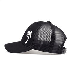 Palm Tree Embroidered Visor Cap - Breathable Baseball Cap