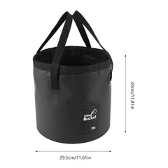 Foldable Camping/Fishing Water Bucket - Easy Storage, Durable Pail Basin