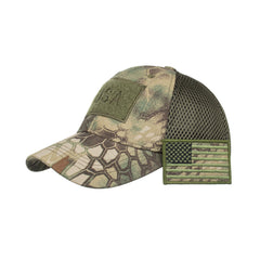 Flag Camo Patch Embroidered Baseball Cap Net Cap