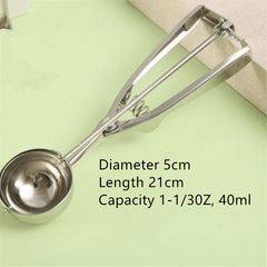 Stainless Steel Ice Cream Ball Scoop Fruit Scoop
