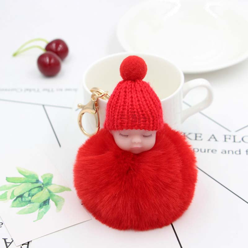 Doll Plush Key Chain Car Pendant