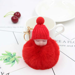 Doll Plush Key Chain Car Pendant