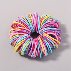 100 Hair Tie Elastic Rubber Band Kids Headband Accessories
