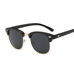 Vintage Polarized Sunglasses Men's Square Sun Glasses Retro Driver