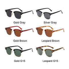 Vintage Polarized Sunglasses Men's Square Sun Glasses Retro Driver