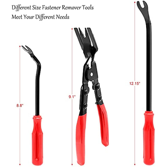 3Pcs Car Clip Remover Tool Set Auto Trim Removal Tool Kit