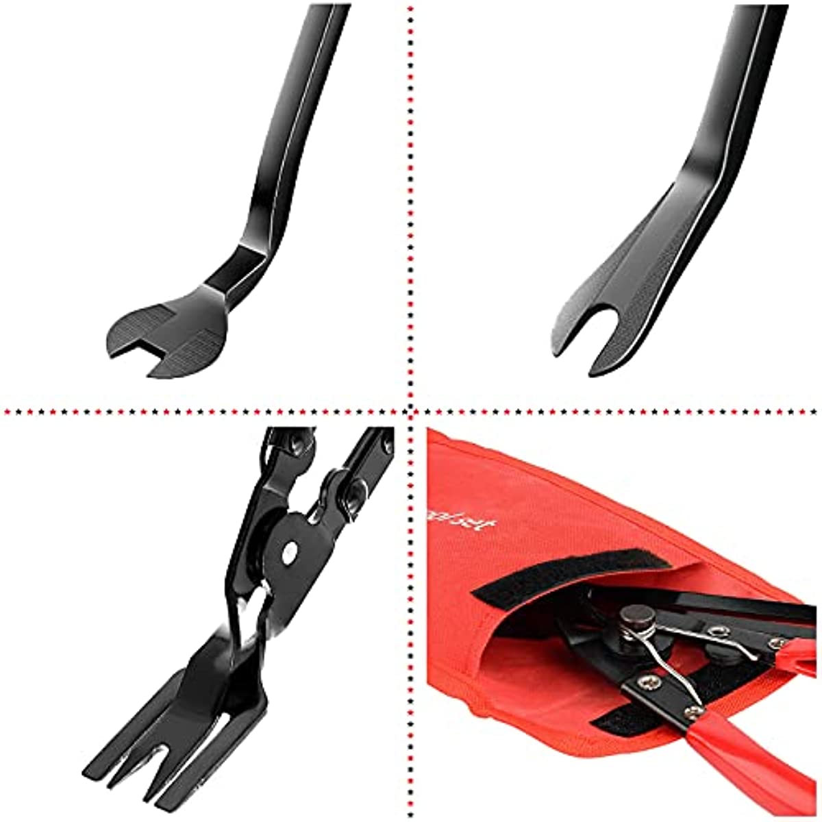3-Piece Auto Trim Clip Remover Tool Set – Pliers For Door Panel Fasteners & Retainers