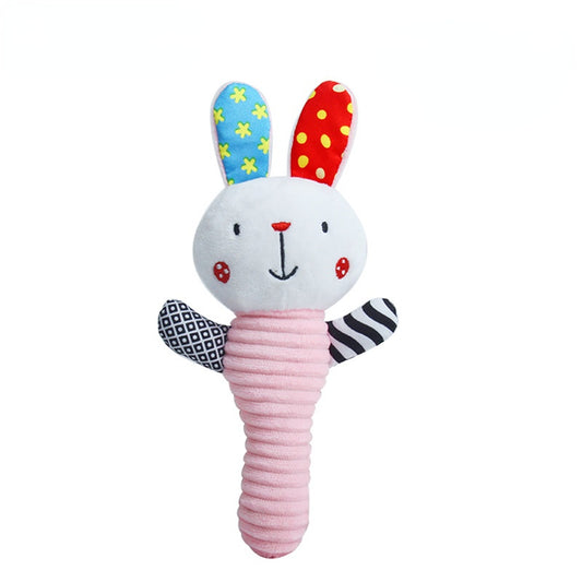 Baby Plush Toy Hand Rattle Educational Toy For Baby Girls And Boys