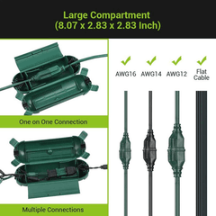Waterproof Outdoor Extension Cord Safety Junction Box - Protect Your Outlet
