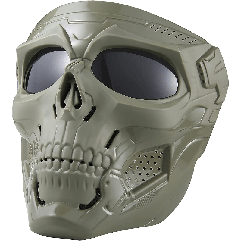 Tactical Skull Mask for CS Paintball Halloween Full Face Protection Scary