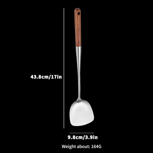 304 Stainless Steel Rosewood Wood Spatula Spoon Kitchenware