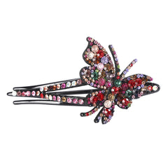 Rhinestone Butterfly Hair Claw Clip Crystal Hair Combs Female Accessories