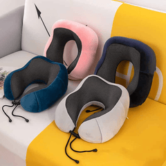Memory Foam U Shaped Neck Pillow Soft Massage Travel Pillow