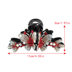 Colorful Rhinestone Butterfly Hair Claws Hair Clip