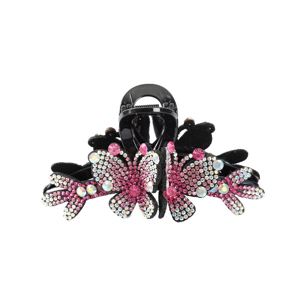 Colorful Rhinestone Butterfly Hair Claws Hair Clip