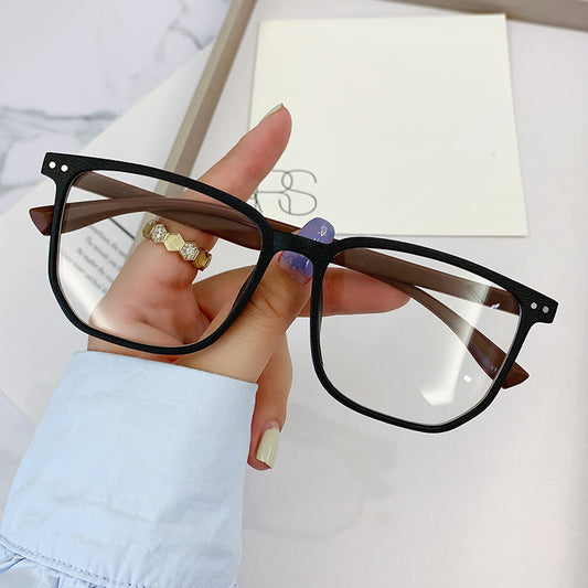 Gradient Square Frame Anti Light Reading Glasses