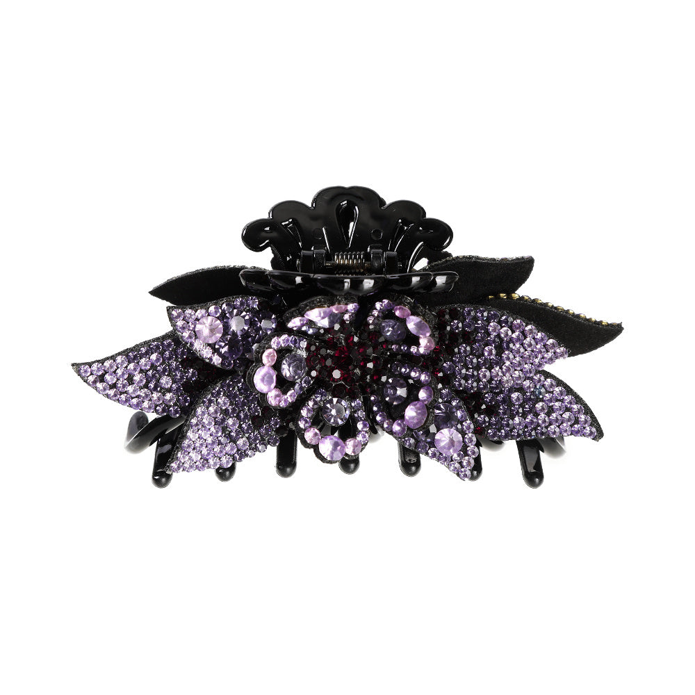 Colorful Crystal Hair Claw Sparkling Headwear Barrette Women Hair Clip