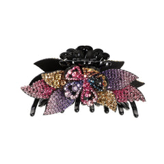 Colorful Crystal Hair Claw Sparkling Headwear Barrette Women Hair Clip