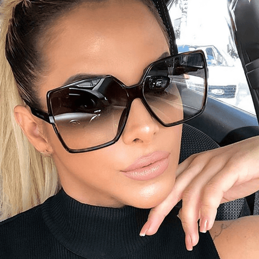 Large Square Sunglasses Gradient Glasses UV400