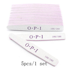10Pcs Nail File 100 180 Sandpaper for Manicure Buffer Tools