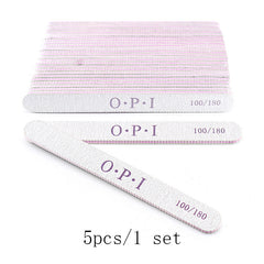 10Pcs Nail File 100 180 Sandpaper for Manicure Buffer Tools