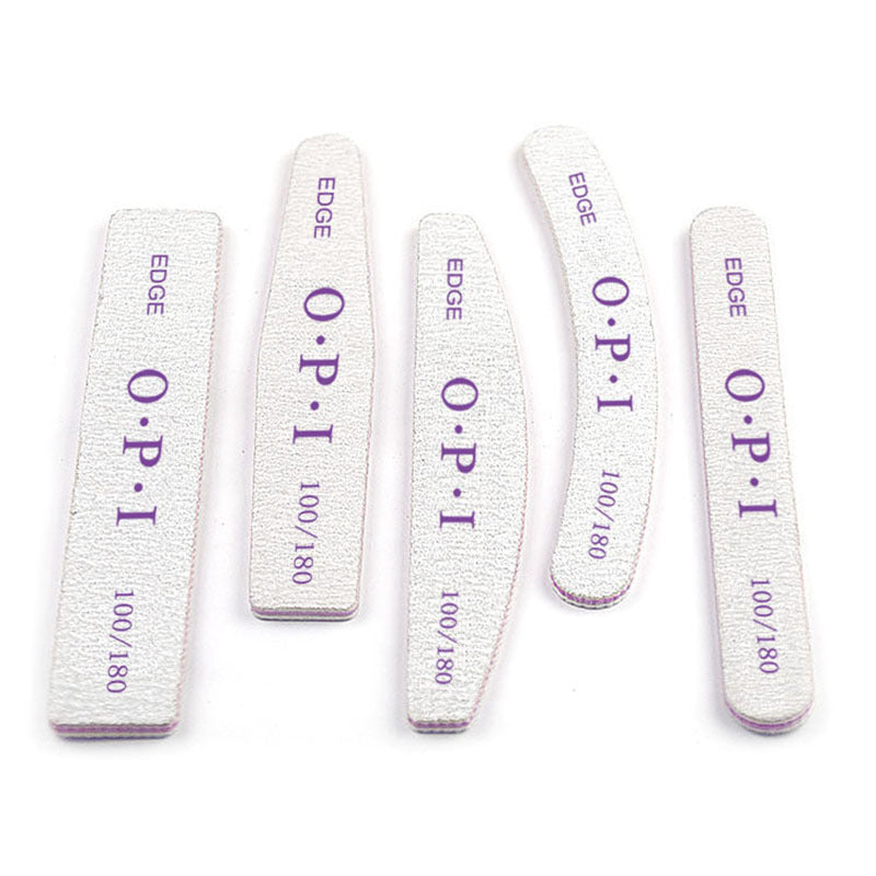 10Pcs Nail File 100 180 Sandpaper for Manicure Buffer Tools