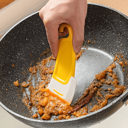 Silicone Pan Scraper for Clean Dishes & Bowls
