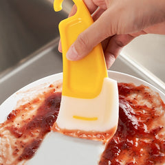 Silicone Pan Scraper for Clean Dishes & Bowls