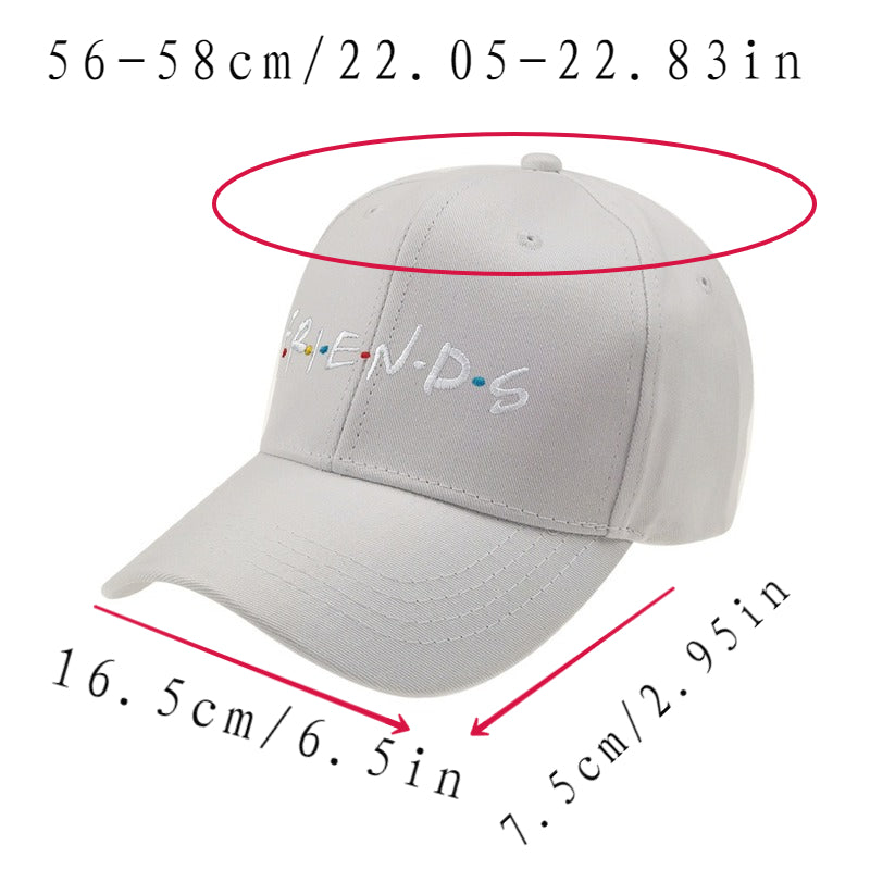 Embroidered Cotton Baseball Cap for Women