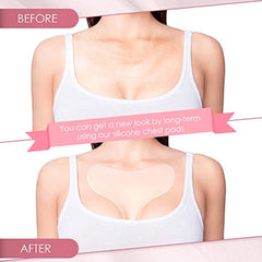 Silicone Chest Pads Wrinkles Patches Smooth Skin Reduce Aging