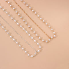 Bohemian Pearl Head Chain Hairband Wedding Hair Accessory