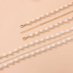 Bohemian Pearl Head Chain Hairband Wedding Hair Accessory