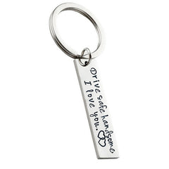Stainless Steel Keychain Set for Couples - Perfect Gift for Weddings & Christmas