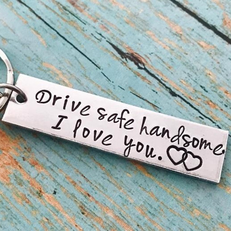 Stainless Steel Keychain Set for Couples - Perfect Gift for Weddings & Christmas