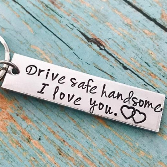 Stainless Steel Keychain Set for Couples - Perfect Gift for Weddings & Christmas