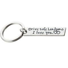 Stainless Steel Keychain Set for Couples - Perfect Gift for Weddings & Christmas