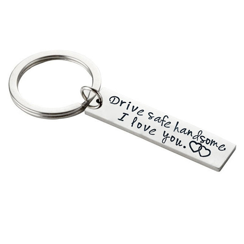 Stainless Steel Keychain Set for Couples - Perfect Gift for Weddings & Christmas