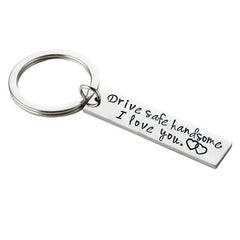 Stainless Steel Keychain Set for Couples - Perfect Gift for Weddings & Christmas