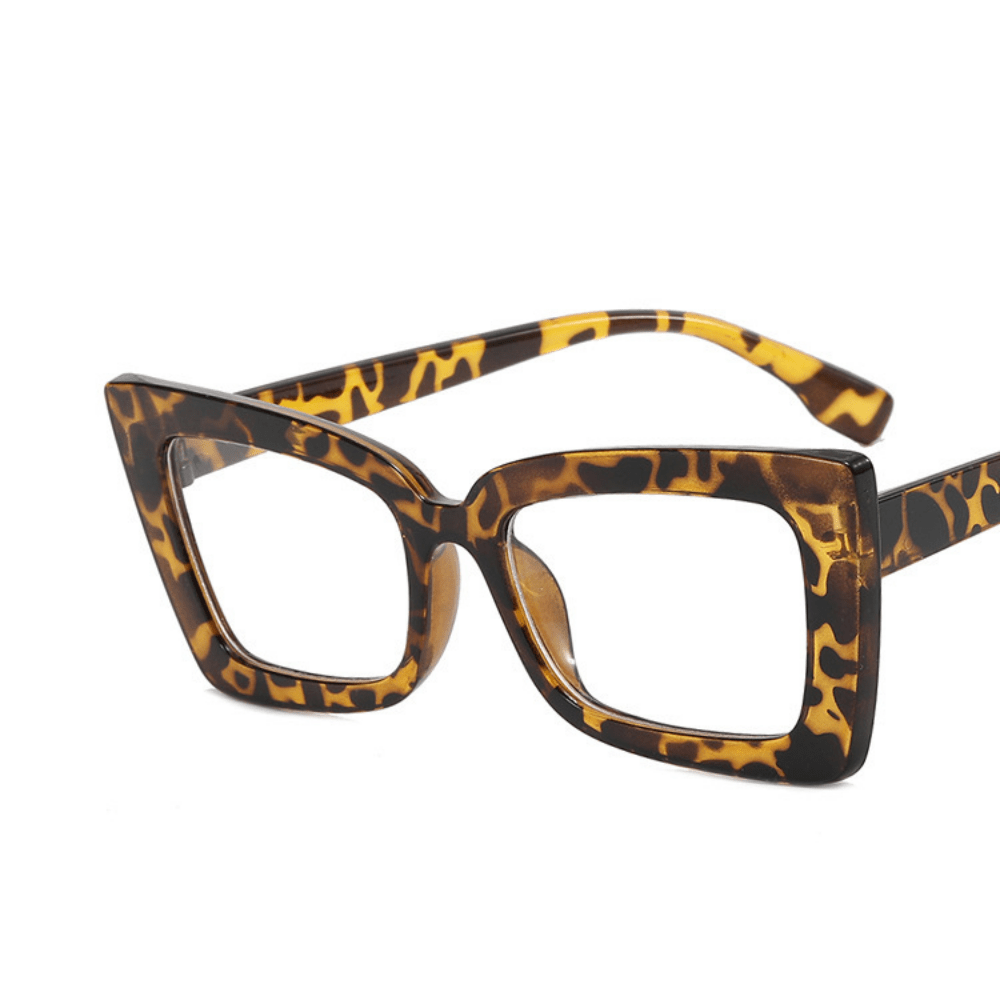 Cat Eye Clear Lens Glasses Women Men Anti Light Minimalist Reading Glasses
