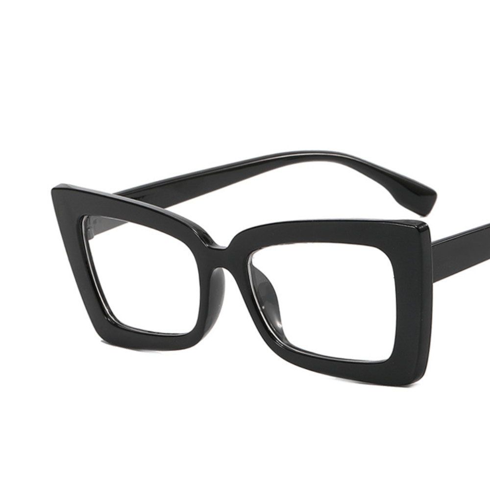 Cat Eye Clear Lens Glasses Women Men Anti Light Minimalist Reading Glasses