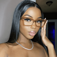 Cat Eye Clear Lens Glasses Women Men Anti Light Minimalist Reading Glasses