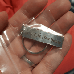 Drive Safe Keychain Pendant - Thoughtful Gift for Dad, Husband, Boyfriend