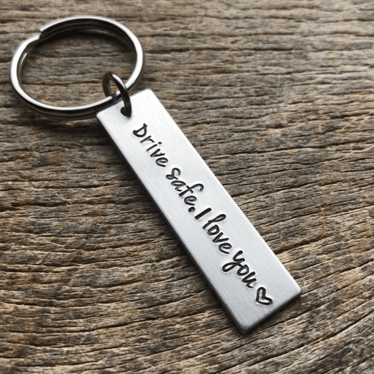 Drive Safe Keychain Pendant - Thoughtful Gift for Dad, Husband, Boyfriend