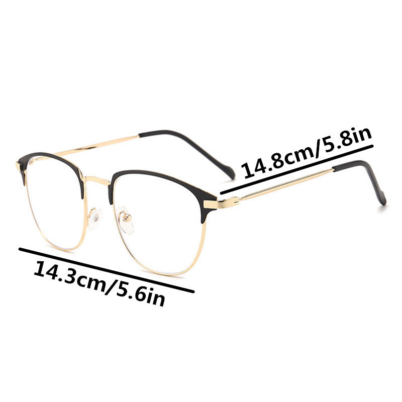 Clear Lens Glasses Metal Frame Anti Light Eyewear