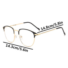 Clear Lens Glasses Metal Frame Anti Light Eyewear
