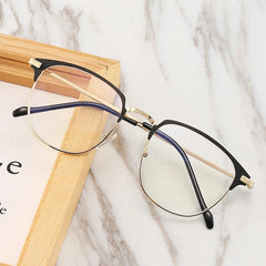 Clear Lens Glasses Metal Frame Anti Light Eyewear